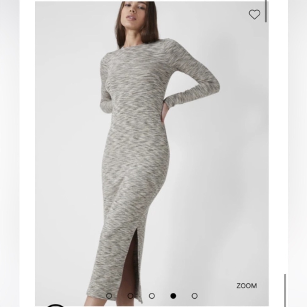 French Connection Heathered Gray Maxi Dress